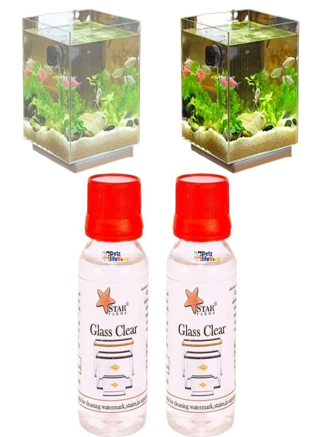 VAYINATO® Aquarium (Pack of 2) Fish Tank Cleaner Hard Water White Lime Scale Remover-60ml*2 | for Aquarium Use Only by Petzlifeworld - Image 1